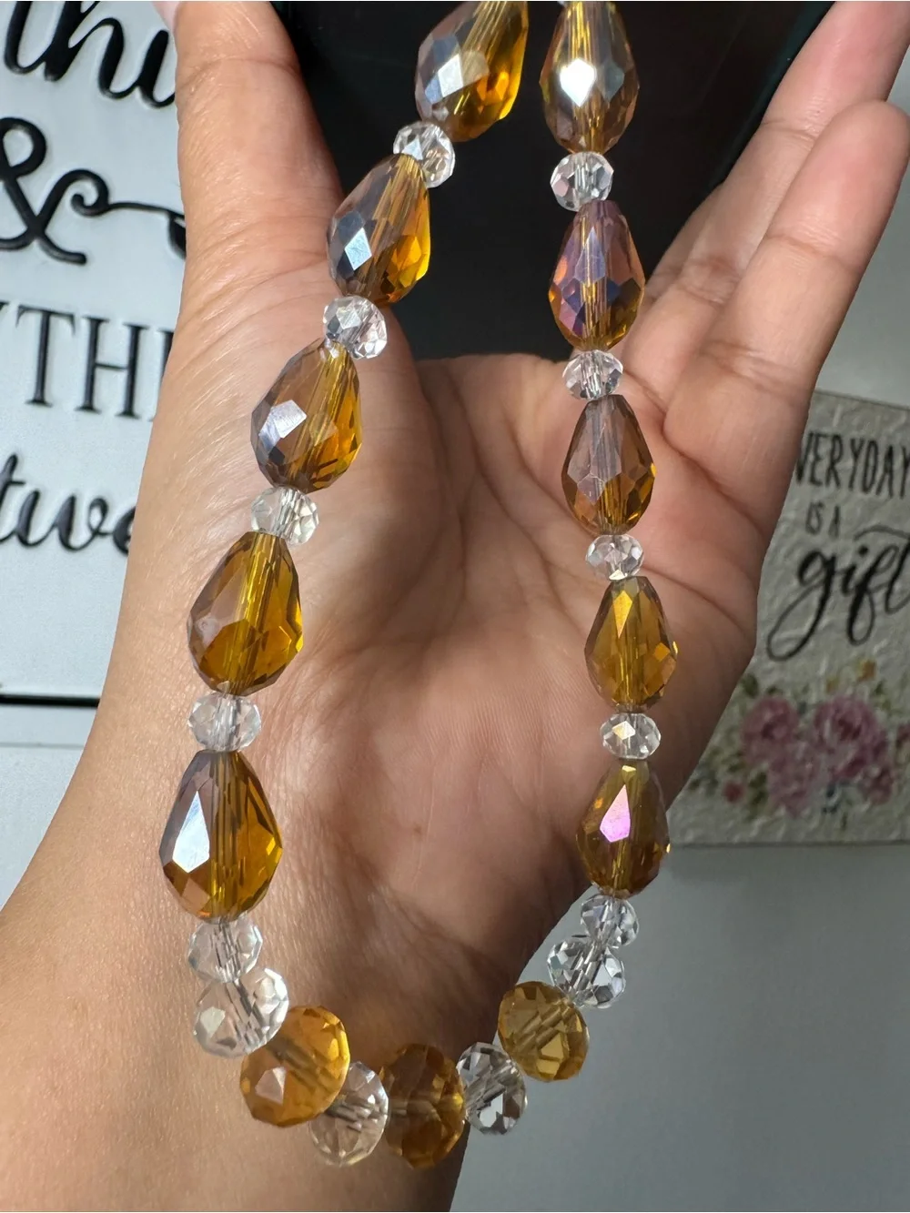 Bling Bling Crystal and Brown Phone/Key/Bag Chain #P1081